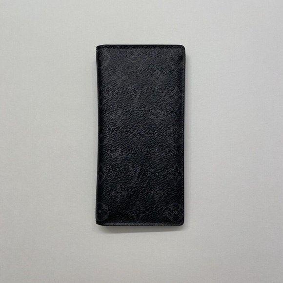 Louis Vuitton Monogram Eclipse Taigarama Brazza Long Wallet - Picture 2 of 16